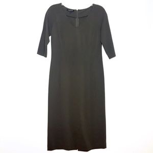 Lafayette 148 New York Sheath Dress 4 Gray